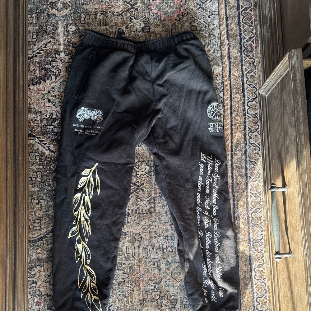 Darc Sport Black and Gold Track Pants